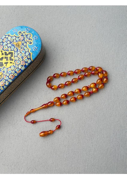 Bülbül Atölye Işçiliği Sıkma Kehribar Tespih