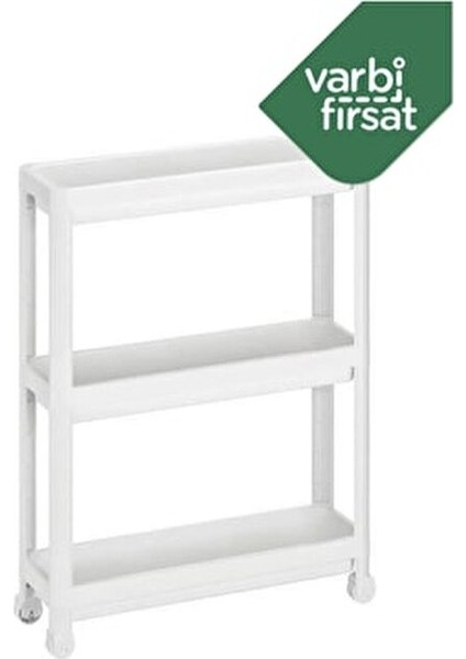 Slim 3 Katlı Tekerlekli Raf Ünitesi fırsatları