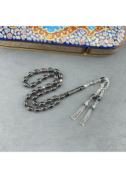 Karpuz Dilim Oltu Taşı Tespih