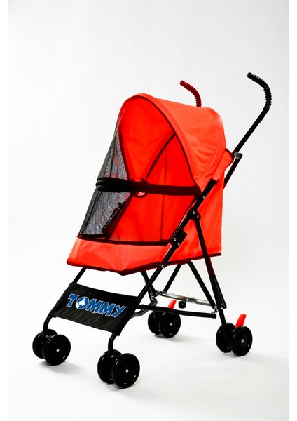 Sptrns Tommy Evcil Hayvan Arabası Kırmızı 76.5*44*99CM Max 15KG