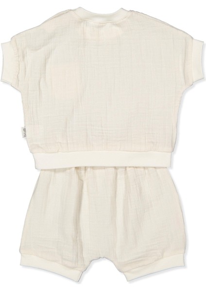 Müslin Şort 2li Takım (Hello) Koyu Ekru fiyatları