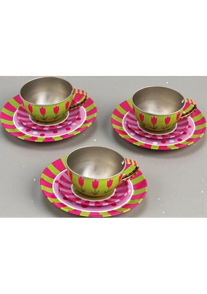 15 Parça Aksesuarlı Metal Çaydanlık Set Metal Kaliteli Tepsili Aksesuarlı Çaydanlık Çay Fincan Seti fırsatları