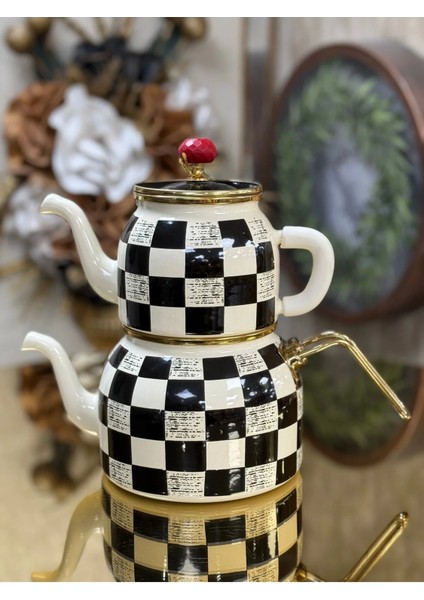 Paçi Kuğu Damalı Çaydanlık 0.8-1.5 Litre