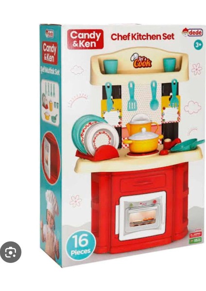 Şef Mutfak Seti Oyuncak – Mini Mutfak Aksesuarları ile Eğitici Rol Oyun Seti | Çocuk Mutfak Oyuncağı
