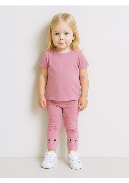 Basic Pembe Kız Bebek Tayt Takım fiyatları