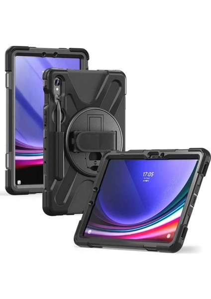 Samsung Galaxy X510 Tab S9 Fe 11 Kılıf Amazing Tablet Kapak - Siyah