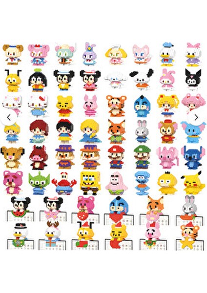 Bricks Sevimli Karakterler 3D Yapboz Super Mario modelleri