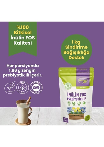 Inülin Fos Prebiyotik Lif - 1 kg Inulın fiyatları
