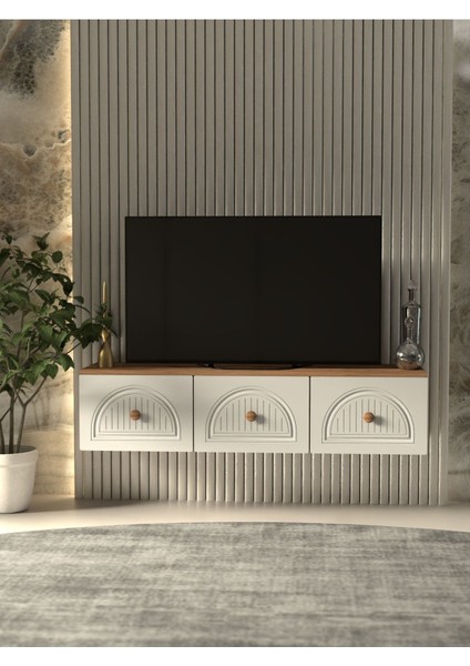 Bohem 135 cm 3 Kapaklı Şık Mdf Kapaklı Duvar Tv Ünitesi fiyatları
