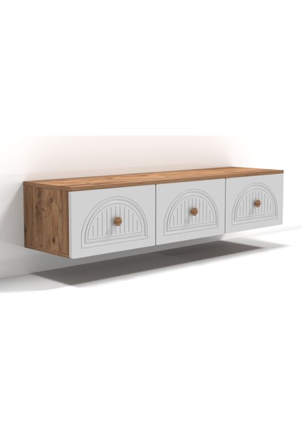 Bohem 135 cm 3 Kapaklı Şık Mdf Kapaklı Duvar Tv Ünitesi indirimleri