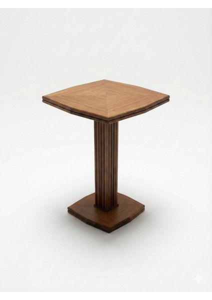 Ierko Modern Çıtalı Tasarım Uzun Yan Sehpa