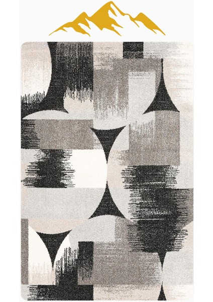 Modern Desenli Dijital Baskı Kaymaz Taban Halı H1117 modelleri