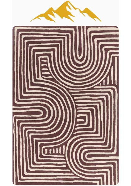 Modern Desenli Dijital Baskı Kaymaz Taban Halı H1126 modelleri