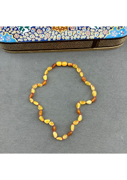 Işlem Görmemiş Doğal Bebek Kehribar Kolye