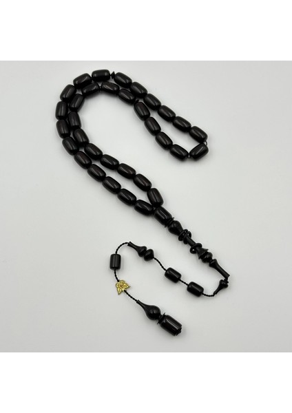 Emine Reşvani Usta Siyah Halkalı Imame Sıkma Kehribar Tespih modelleri