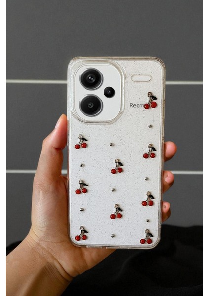 Xiaomi Note 13 Pro Plus 5g Uyumlu – Epoksi Kiraz Desenli, Şeffaf, Darbe Dayanıklı Telefon Kılıfı indirimleri