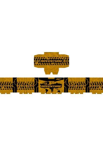 DSN03 45 Lt Alüminyum Motosiklet çanta Uyumlu Sticker