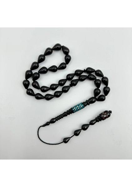 Has Erzurum Oltu Taşı Imame Firuze ve Gümüş Işçilikli Habbe Model Gözyaşı Damla Tasarım fiyatları