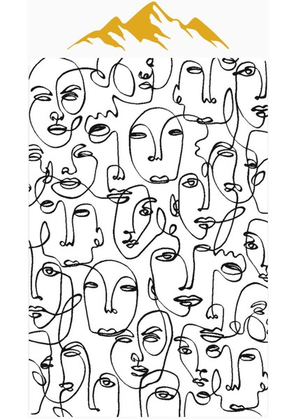 Modern Desenli Dijital Baskı Kaymaz Taban Halı H1124 modelleri