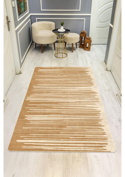 Modern Desenli Dijital Baskı Kaymaz Taban Halı H1129