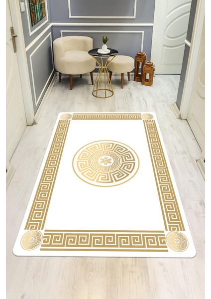 Modern Desenli Dijital Baskı Kaymaz Taban Halı H0149