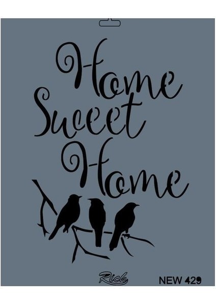 Rich New Seri N-429 Stencil 35X25 cm