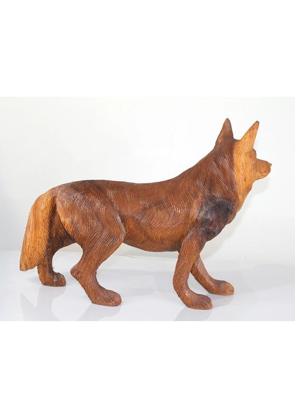 Maun Ağacı El Oyması Kurt Figürü LIV1942 fiyatları