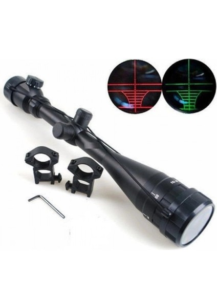 Yüksek Kaliteli 6-24X40AOEG Çıft Işık,kırmızı,yeşil Kaynaklı Avcılık Dürbün(B) ( Lisinya ) modelleri