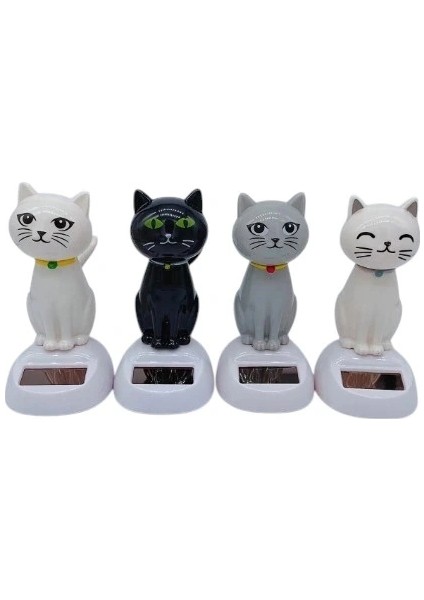 Güneş Enerjili Solar Sallanan Kedi