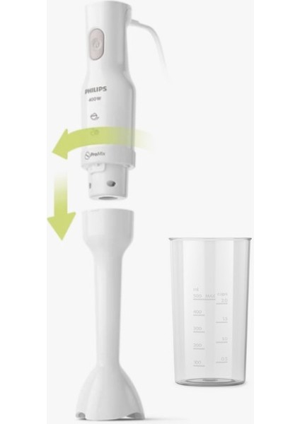 El Blender 400W, Ölçü, Karıştırma Kabı 500ML - El Mikseri 300W Şerit Çırpıcı, Hamur Çengeli, 2li Set fiyatları