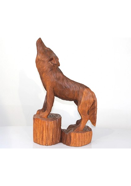 Maun Ağacı El Oyması Kurt Figürü LIV1937 fiyatları