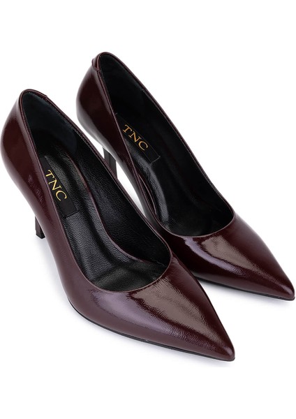 Kadın Hakiki Deri Bordo Rugan Topuklu Ayakkabı 1160 26979 Bn Ayk SK25-26 Bordo Krsk Rgn fiyatları