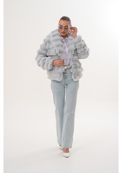 Şal Yaka Çinçila Ceket