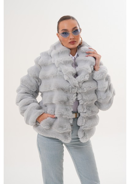 Şal Yaka Çinçila Ceket