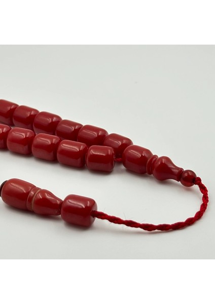 Portakal Rengi Maskot Efe Model Alman Sıkma Kehribar Usta Yapımı Tespih