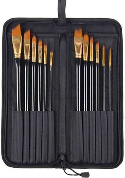 Bomega Çantalı Premium Fırça Seti 12`li ve Taşınabilir Fırça Çantası indirimleri