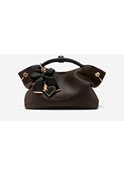 Maxi Boy Kahverengi Kadın El Çantası Aksesuar Detaylı - Tina