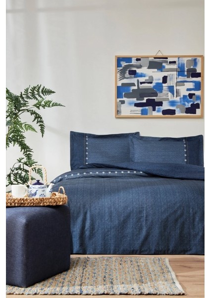 Özdilek Çift Kişilik Ranforce Nev Takımı Oregon Lacivert