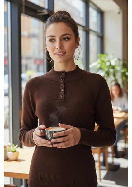 Kadın Düğmeli Triko Body modelleri