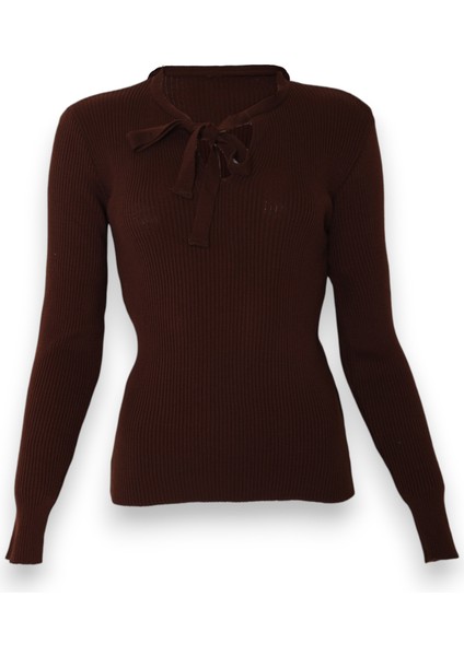 Kadın Düğmeli Triko Body