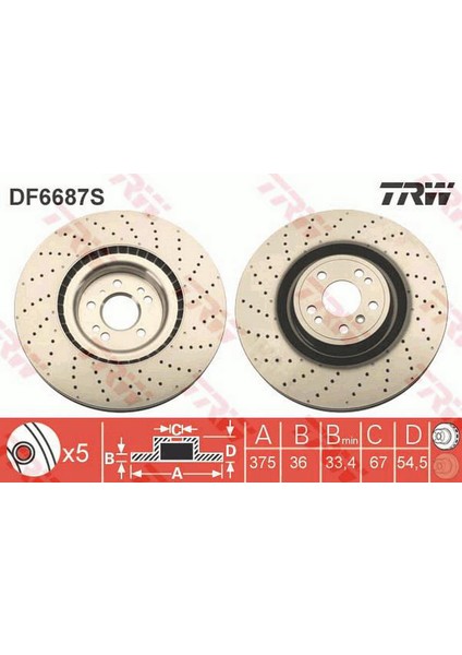 Mtxdpn Fren Diski On 4-Matic Mercedes X166 W166 C292