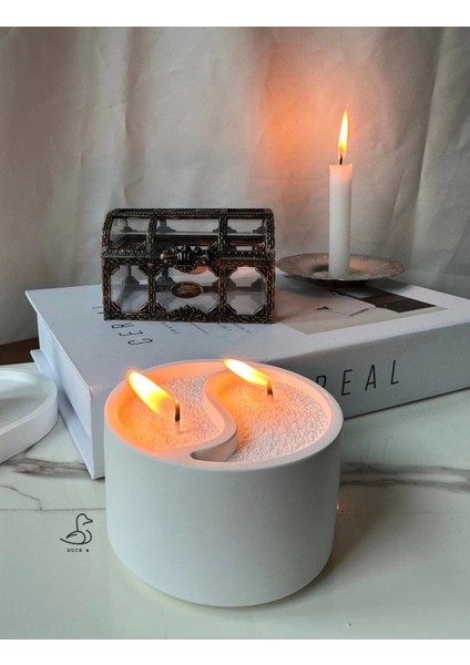 Denge Modelinde Mumluk Inci Toz Mum Dahil