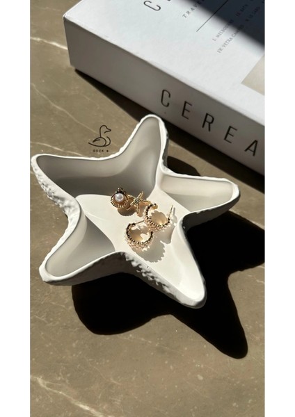 Deniz Yıldızı Görünümlü Dekoratif Tabak