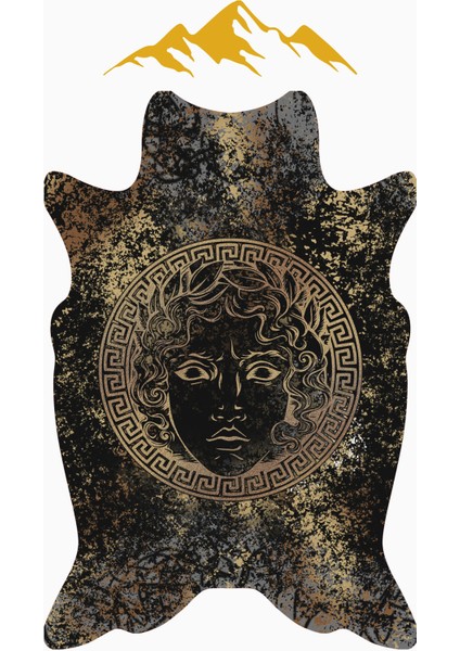 Modern Lazer Kesim Dijital Baskı Kaymaz Taban Halı H0851 modelleri