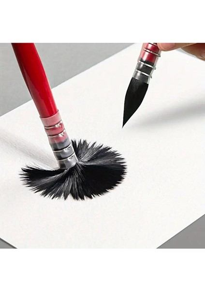 Profesyonel Sincap Kılı Yuvarlak Uçlu El Yapımı Fırça No:7 - Suluboya Mürekkep Akrilik Guaj Için fırsatları