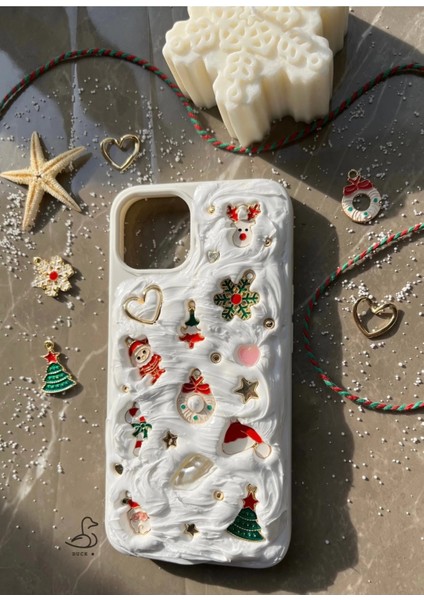 Iphone 13-14 Uyumlu Kış Konsept El Yapımı Telefon Kılıfı fırsatları