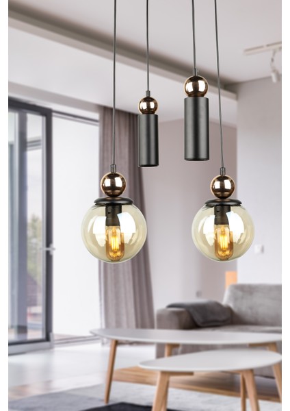 Veloce 4.lü Avize Gold