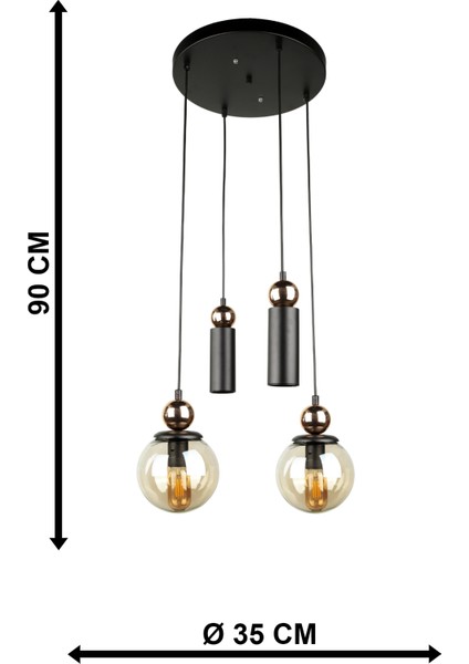 Veloce 4.lü Avize Gold indirimleri