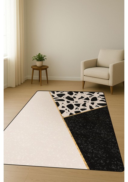 Modern Desenli Dijital Baskı Kaymaz Taban Halı H0217 fiyatları