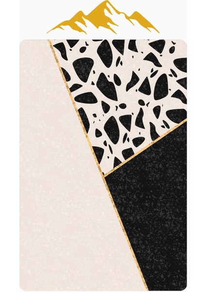 Modern Desenli Dijital Baskı Kaymaz Taban Halı H0217 modelleri